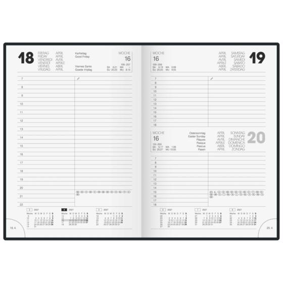 Buchkalender Modell 895
