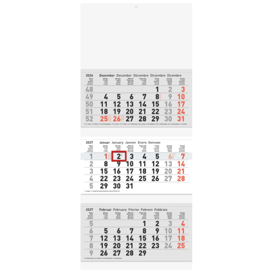 Mehrmonatskalender Modell 71 X-G