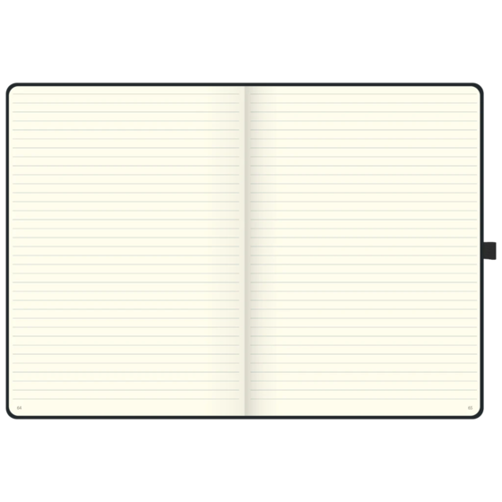 Notizbuch Kompagnon Klassik Bucheinbandstoff Maestro, A4, liniert schwarz (Lagerware)