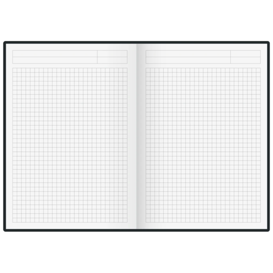 Notizbuch Office A5+ kariert