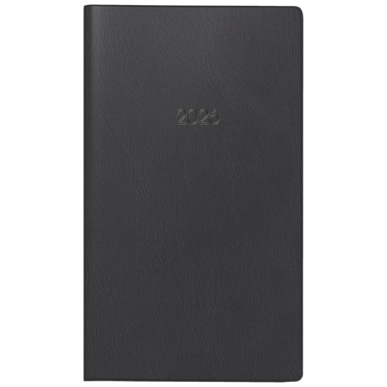 Taschenkalender Modell 10 D Kunststofffolie Alpha schwarz (Lagerware)