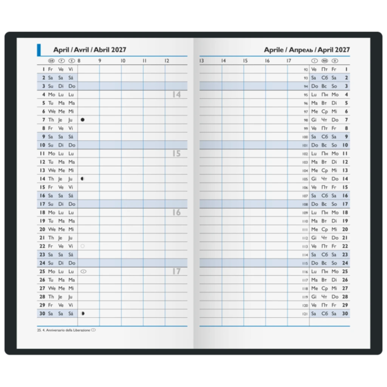 Taschenkalender Modell 10 Y