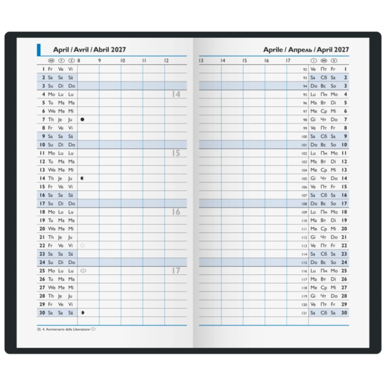 Taschenkalender Modell 10 Y