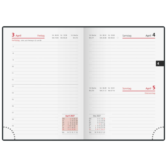 Taschenkalender Modell 32 D