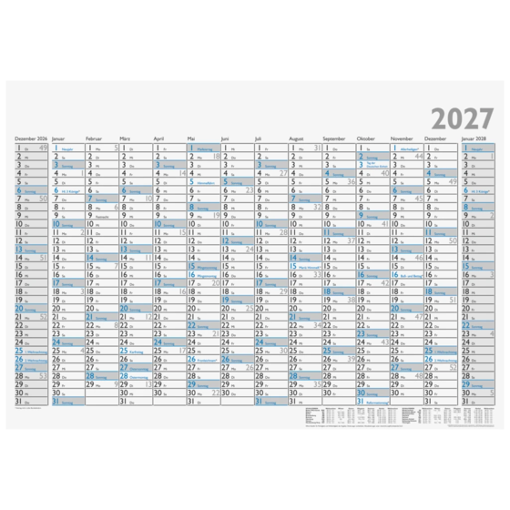 Plakatkalender Modell 78 D