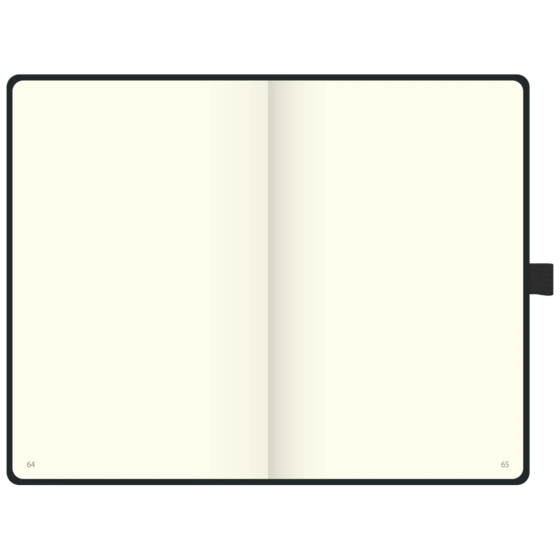 Notizbuch Kompagnon Klassik Bucheinbandstoff Maestro, ca. A5, blanko schwarz (Lagerware)