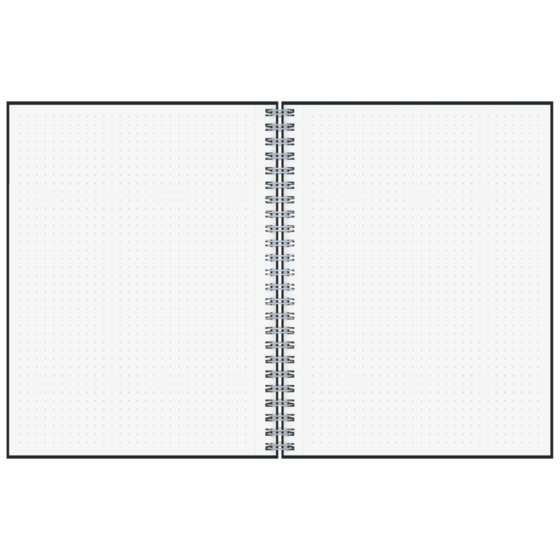 Notizbuch Office A5 Wire-O punktiert Naturkarton Topaze goldgelb (Lagerware)