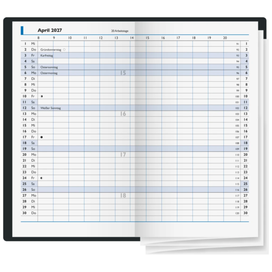 Taschenkalender Modell 11 D