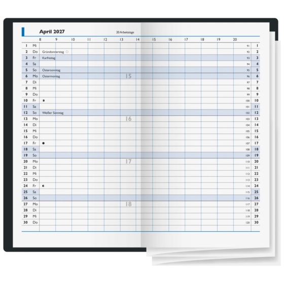 Taschenkalender Modell 11 D