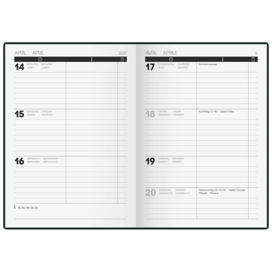 Taschenkalender Modell 728 Time Center
