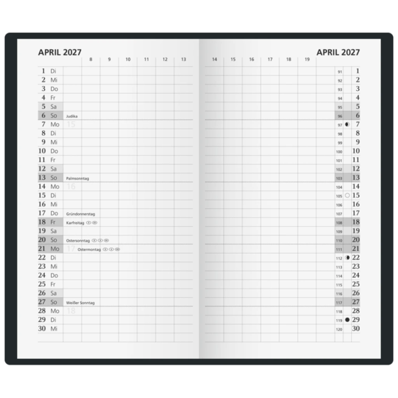 Taschenkalender Modell 709