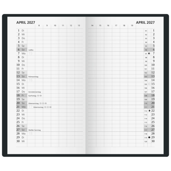 Taschenkalender Modell 709