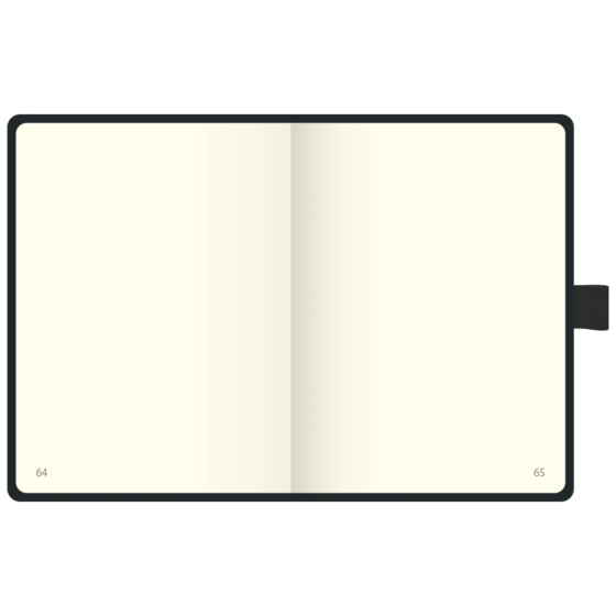 Notizbuch Kompagnon Klassik Bucheinbandstoff Maestro, ca. A6, blanko schwarz (Lagerware)