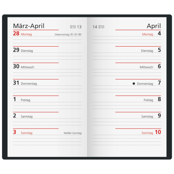 Taschenkalender Modell 715