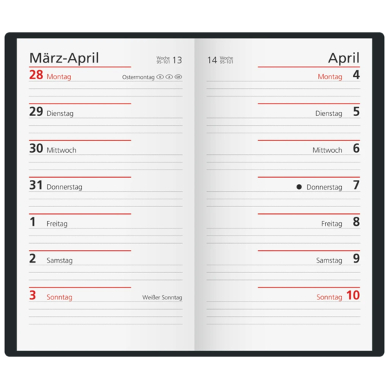 Taschenkalender Modell 715
