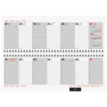 Tischkalender Modell 772 Kunstleder Soft Livello schwarz (Lagerware)