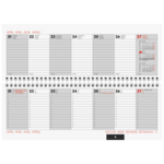 Tischkalender Modell 772 Kunstleder Soft Livello schwarz (Lagerware)