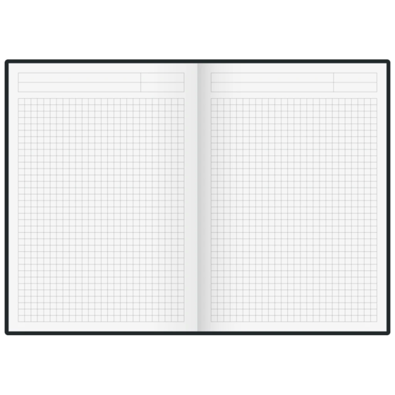 Notizbuch Earth Recycling A5+ kariert Recyclingkarton hellgrau (Lagerware)