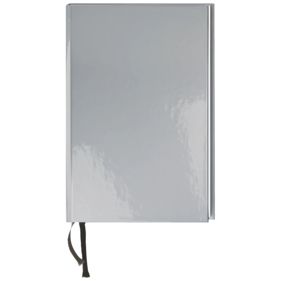 Notizbuch Office A5 Bucheinband silber (Lagerware)