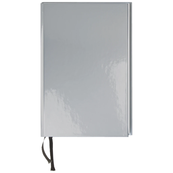 Notizbuch Office A5 Bucheinband silber (Lagerware)
