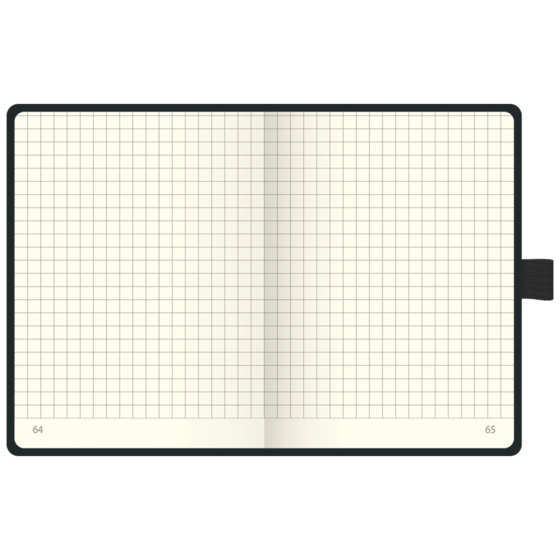 Notizbuch Kompagnon Klassik Bucheinbandstoff Maestro, ca. A6, kariert schwarz (Lagerware)