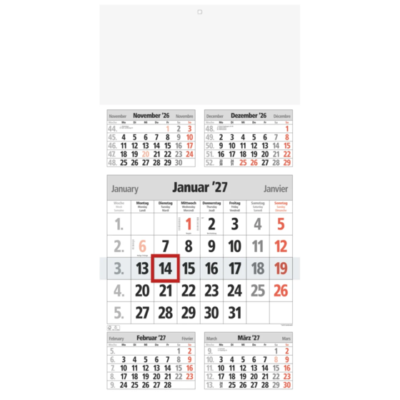 Mehrmonatskalender Modell 702 81