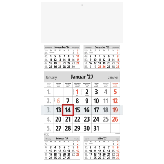 Mehrmonatskalender Modell 702 81