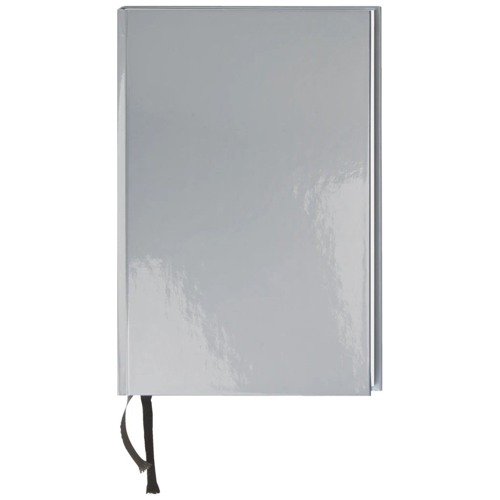 Notizbuch Office A5 Bucheinband silber (Lagerware)